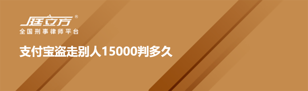 支付宝盗走别人15000判多久