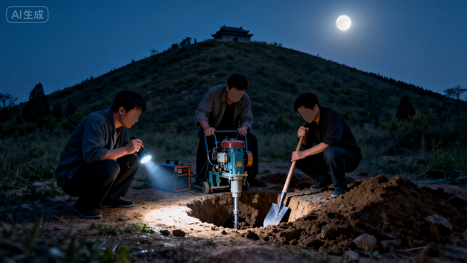 西安盗掘古墓葬罪(伙同他人在重点文物保护单位范围内盗掘古墓)未挖出有价值文物,且主动上缴所有作案工具,能否从轻发落?
